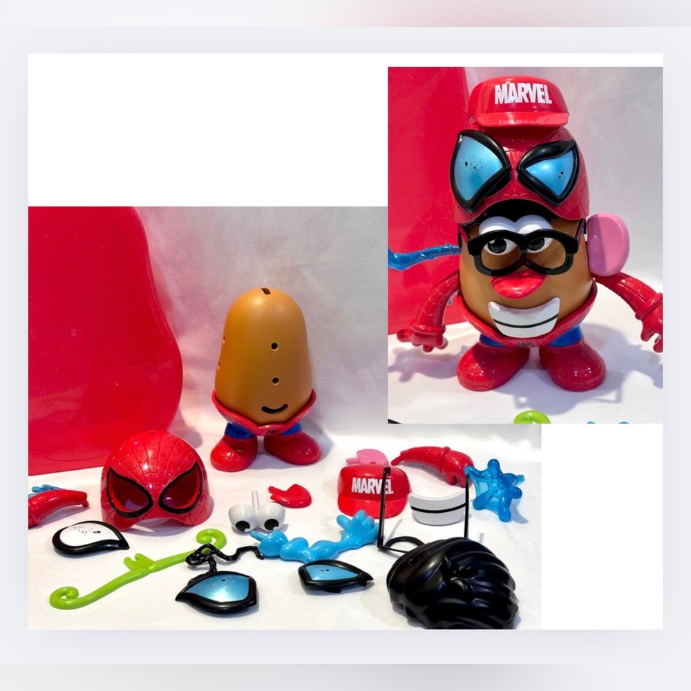 Marvel Mr Potato Head Spider Spud Set W Case 20 Pieces Mixed Set Playskool
